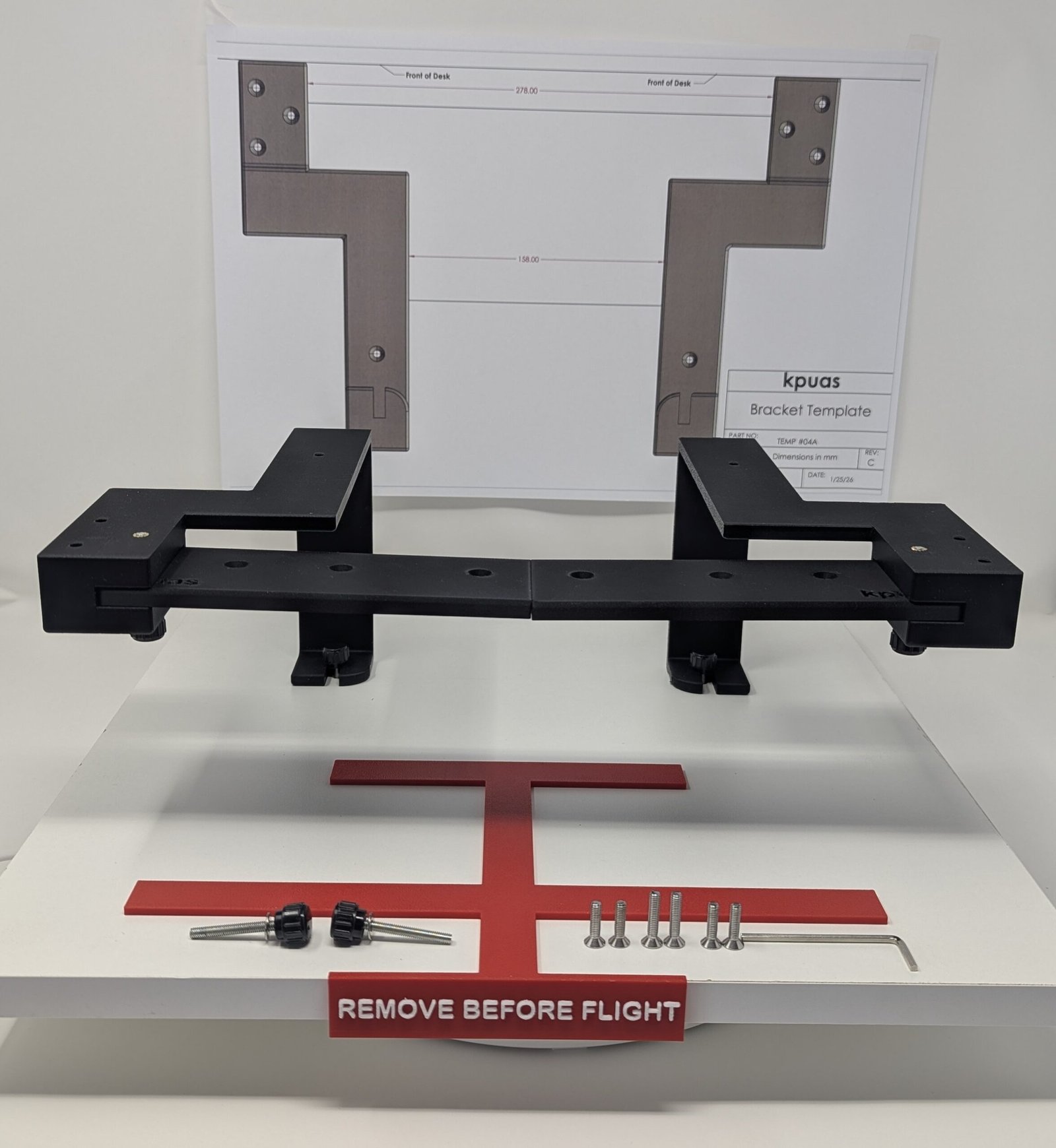 Honeycomb Alpha/Bravo Under Desk Mount Bracket - Image 2